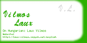 vilmos laux business card